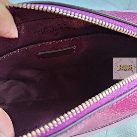 Kate Spade Oh Snap Mini Camera Bag Dark Raspberry Multi KJ054 - Picture 7 of 11